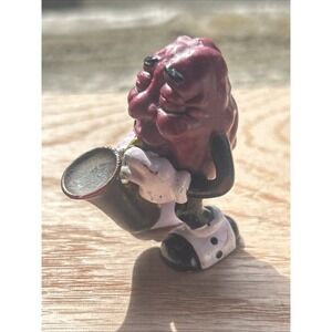 Vintage 1987 California Raisins PVC Toy Figure Saxophone Player, 2"H‎